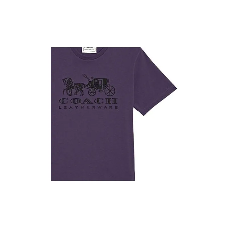 COACH T-Shirt Men's Dark Purple-4