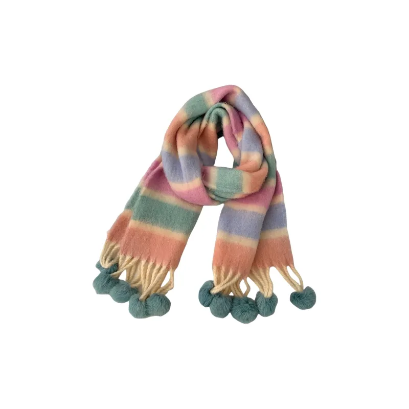 MEETSUNNY Faux Wool Knit Scarves Unisex-3