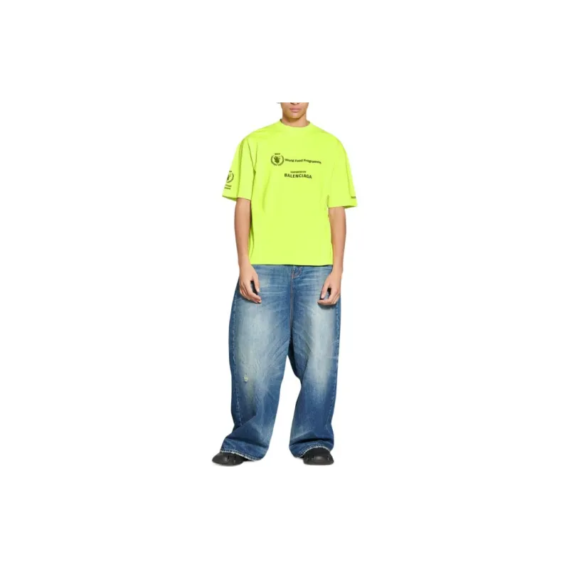 Balenciaga Balenciaga X WFP FW22 T Shirt Men's Neon Green-2