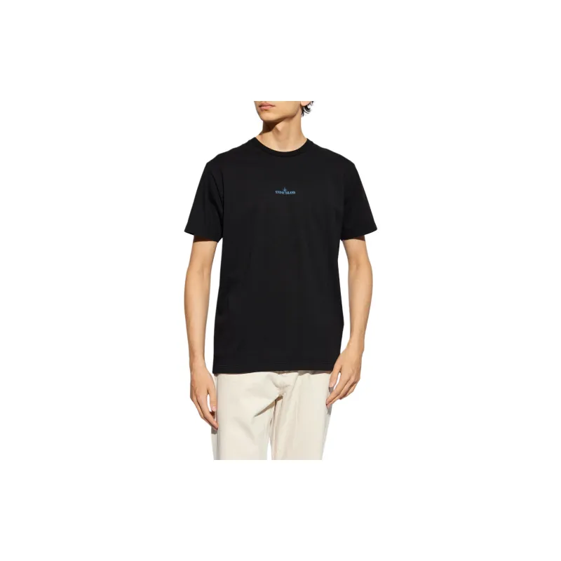 STONE ISLAND Logo Printed Crewneck T Shirt-2