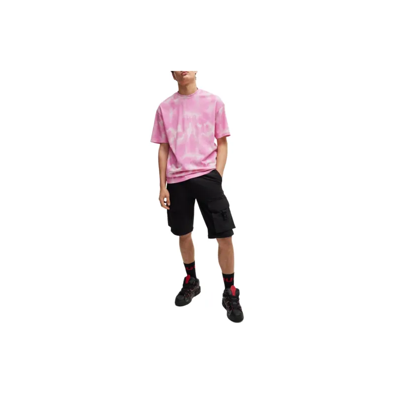 HUGO BOSS Tie dye Logo print T shirt-1