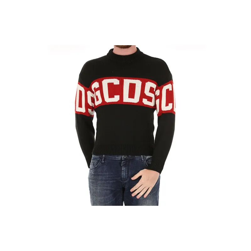 GCDS Intarsia knit Wool blend Jumper-1