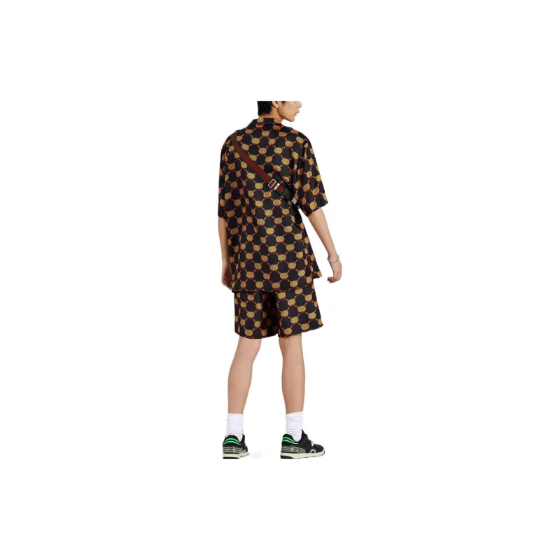 GUCCI Casual Shorts Men Black-2