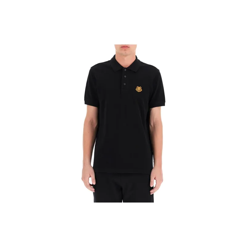 KENZO Classic Tiger Head Polo Shirt Men's Black-2