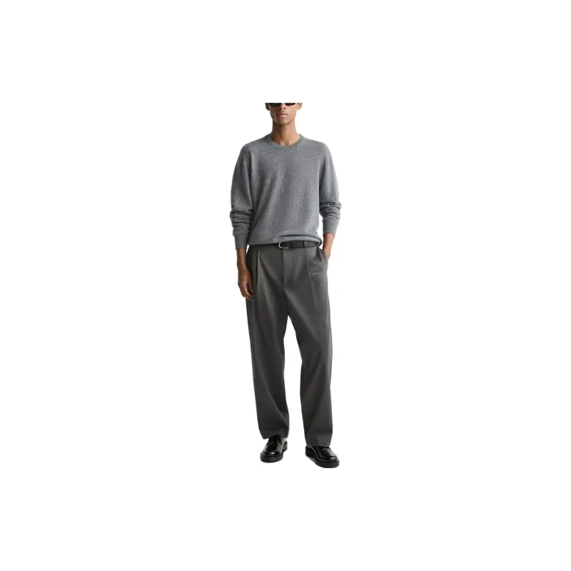 ZARA Cashmere Sweater Men's Zebra Print Gray-3