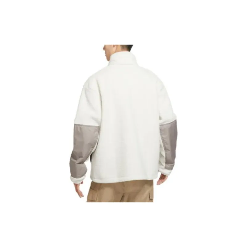 Nike Velvet feel Coat Men's White-2