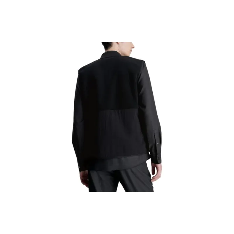 CK/Calvin Klein Bonded Fleece Zipped Gilet Vest Men's Black-3