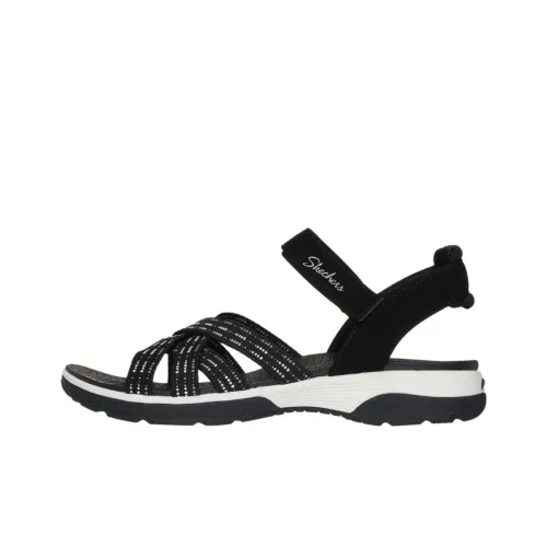 Skechers Arch Fit Beach Sandals Women's Black White