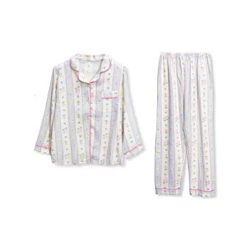 WANANNI Pajama Set Women's Blue Pink