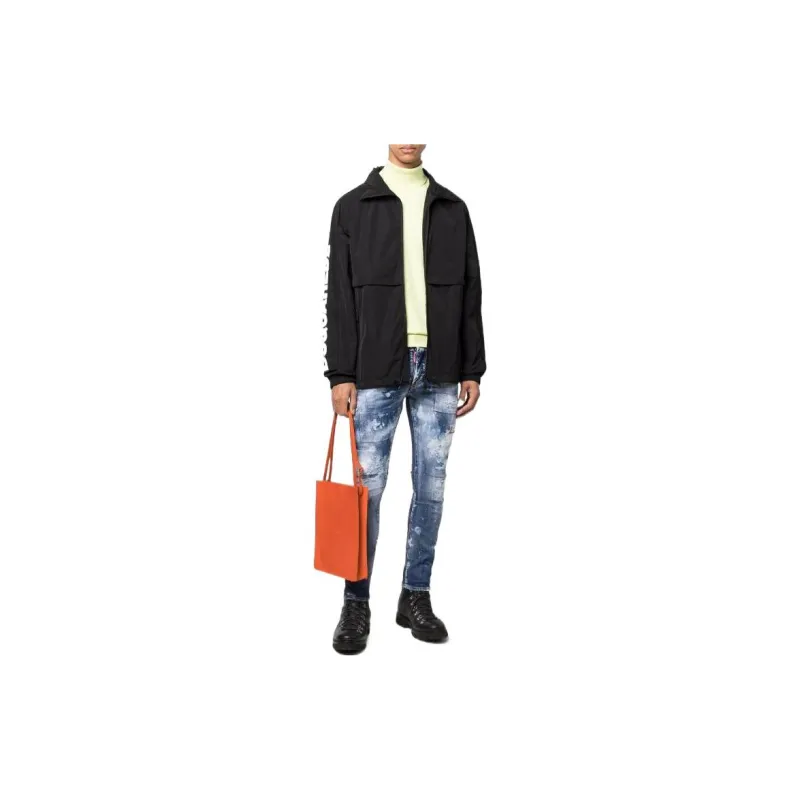 DSQUARED 2 Logo Print Zipped Jacket-1