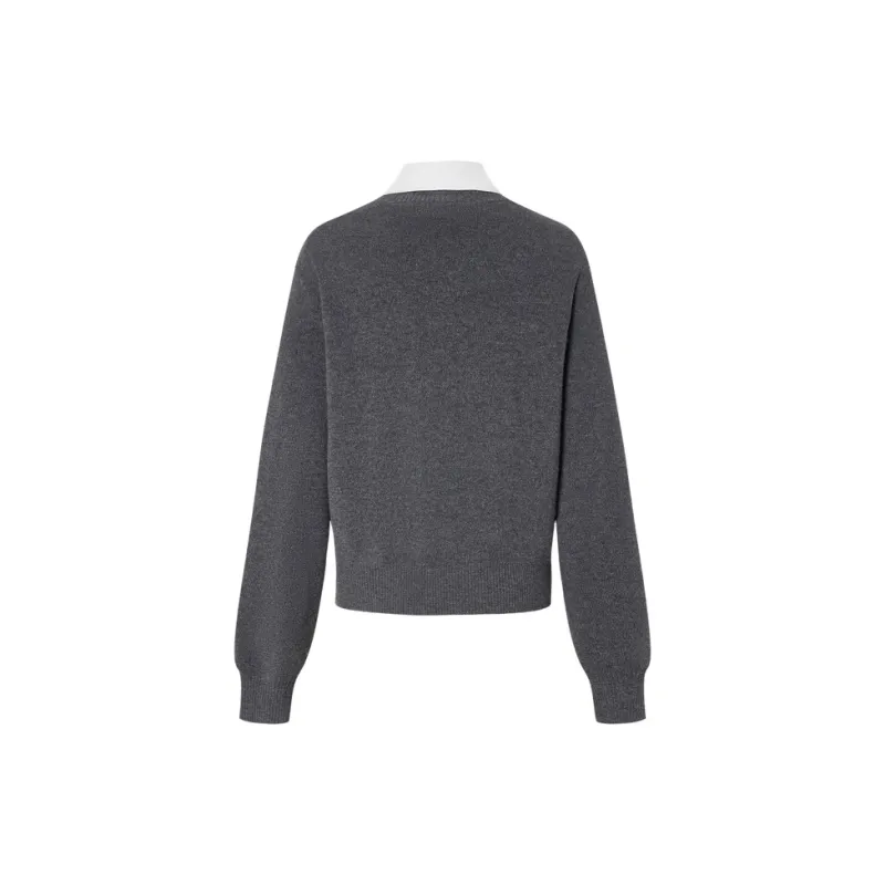 MOCO Knitwear Women's Medium Heather Gray-1