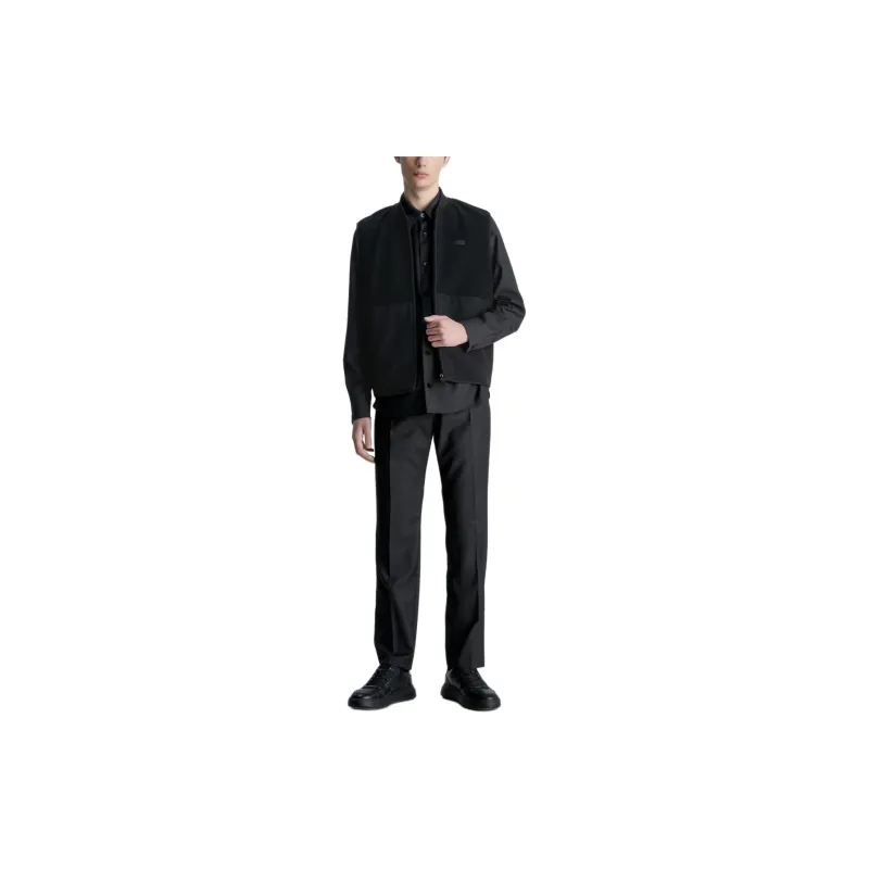 CK/Calvin Klein Bonded Fleece Zipped Gilet Vest Men's Black-1