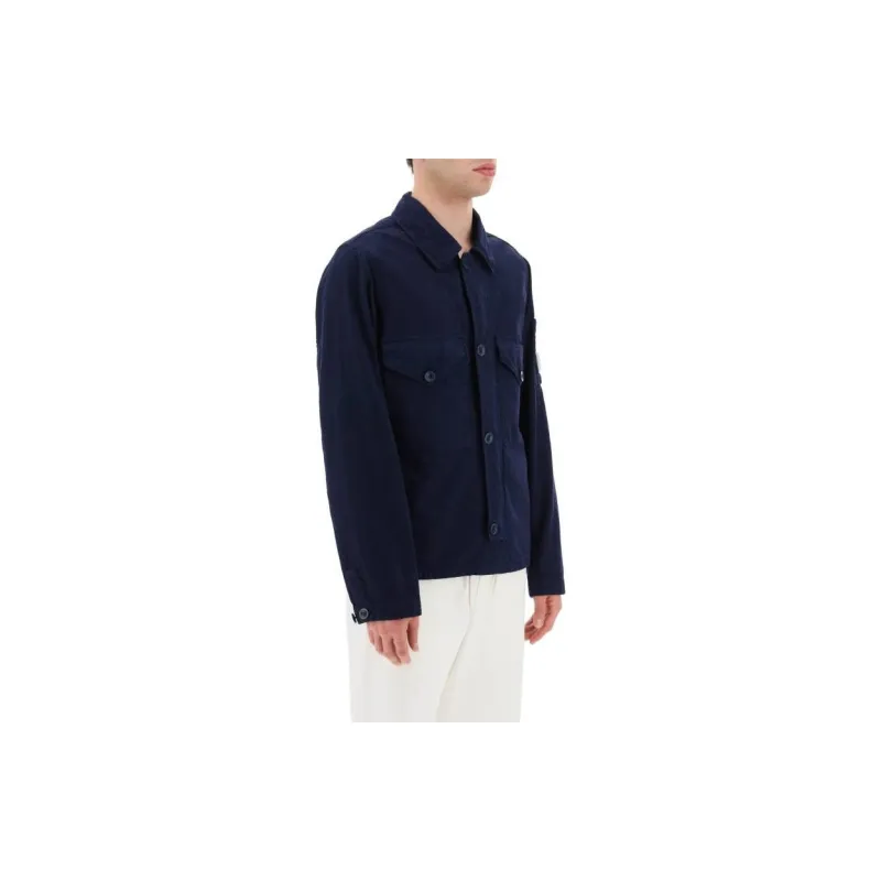 C.P.Company Pocket Detailed Buttoned Shirt Jacket-1