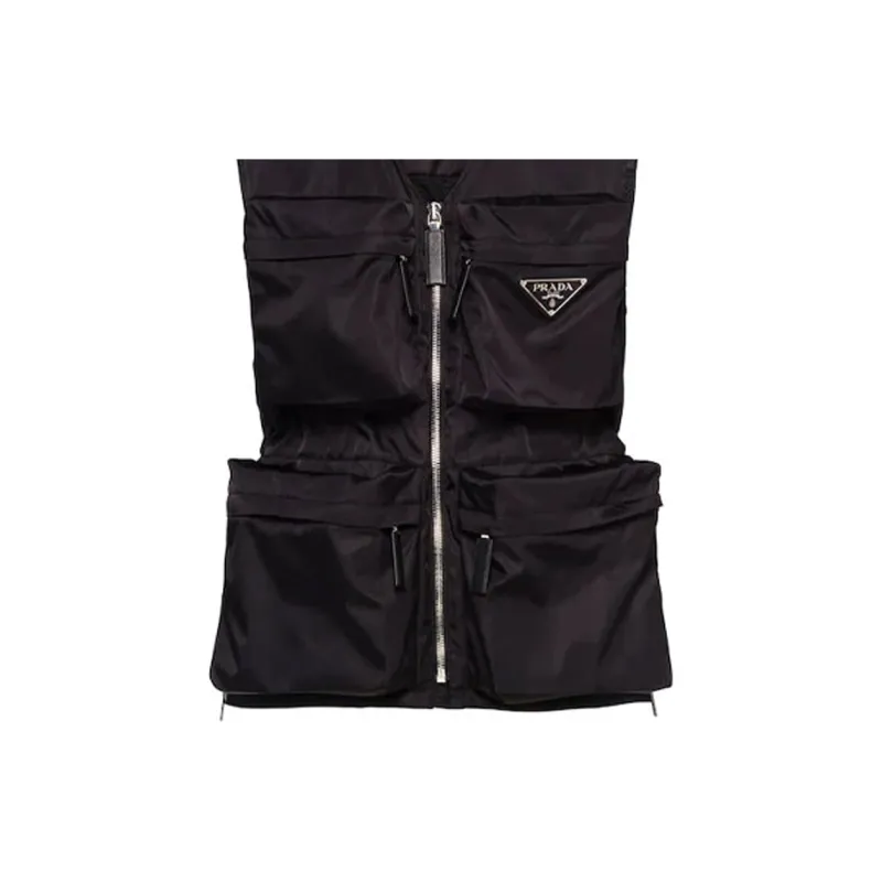 PRADA Vests Men Black-5