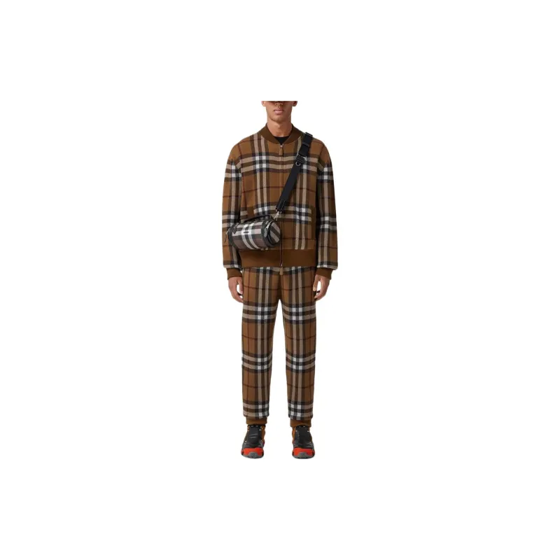 Burberry Check Cashmere Jogging Pants-2