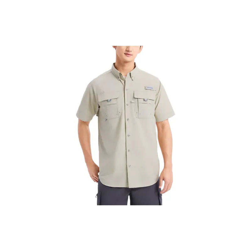 Columbia Shirts Men Khaki-2