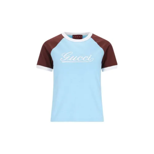 GUCCI T Shirts Women's Blue