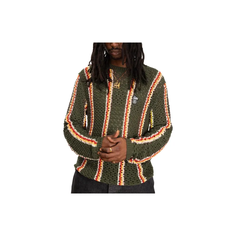 Stussy X Patta Striped Loose Gauge Sweater-3