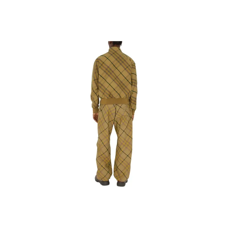 Burberry Check Printed Zipped Bomber Jacket-3