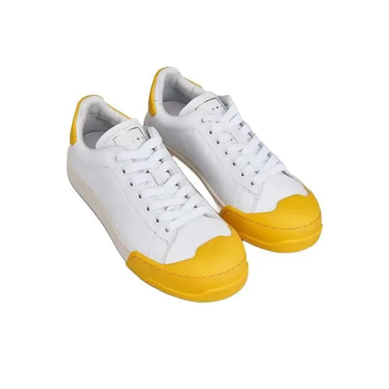 MARNI Low Top Skateboard Shoes Men's White-4