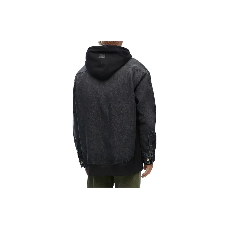 LOEWE Hooded Denim Jacket-3