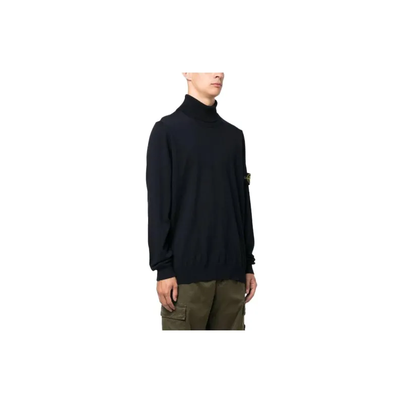 STONE ISLAND Compass Patch Roll Neck Jumper-4