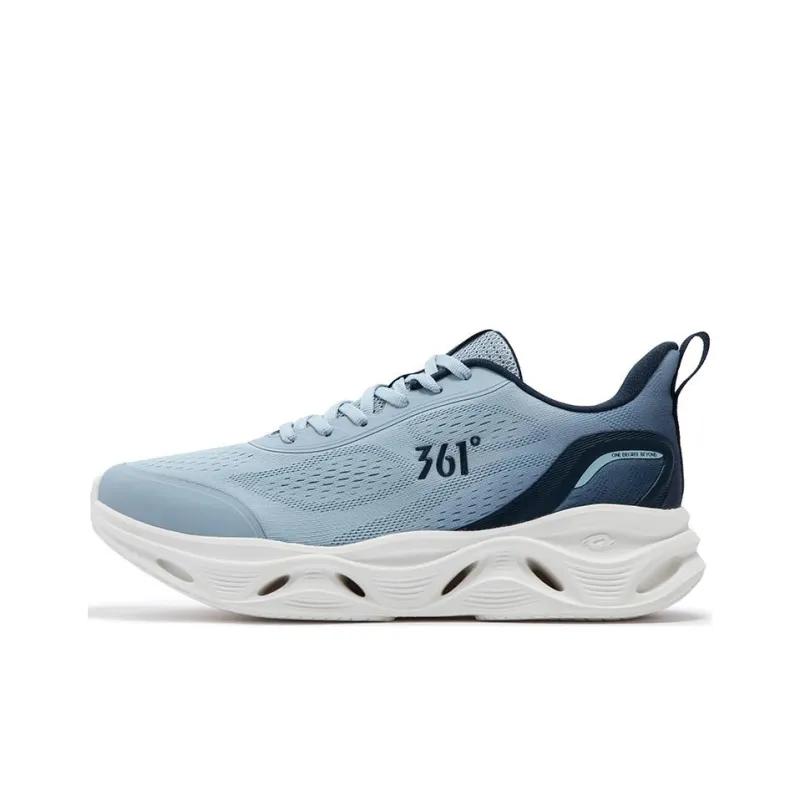 361° Anti Slip Wear Resistant Low Top Training Running Shoes Men's Blue-0