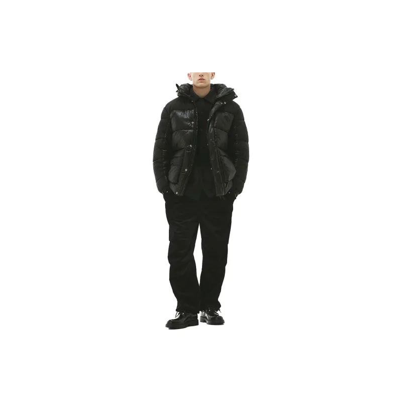 H&M Puffer Jackets Men Black-1