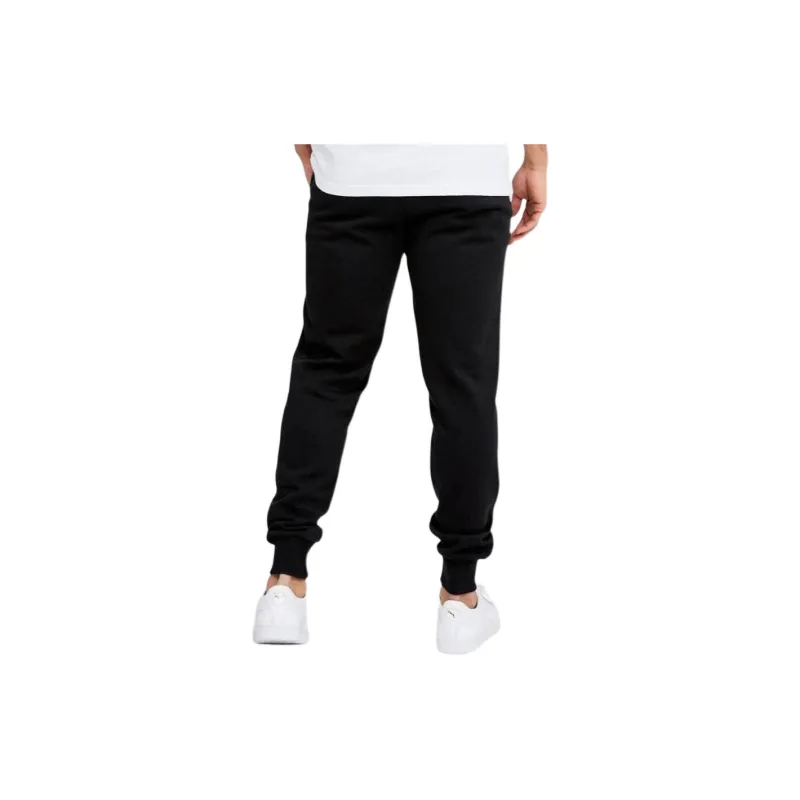 PUMA Essentials Logo Men's Joggers Knitted Sports Pants Men's Black-3