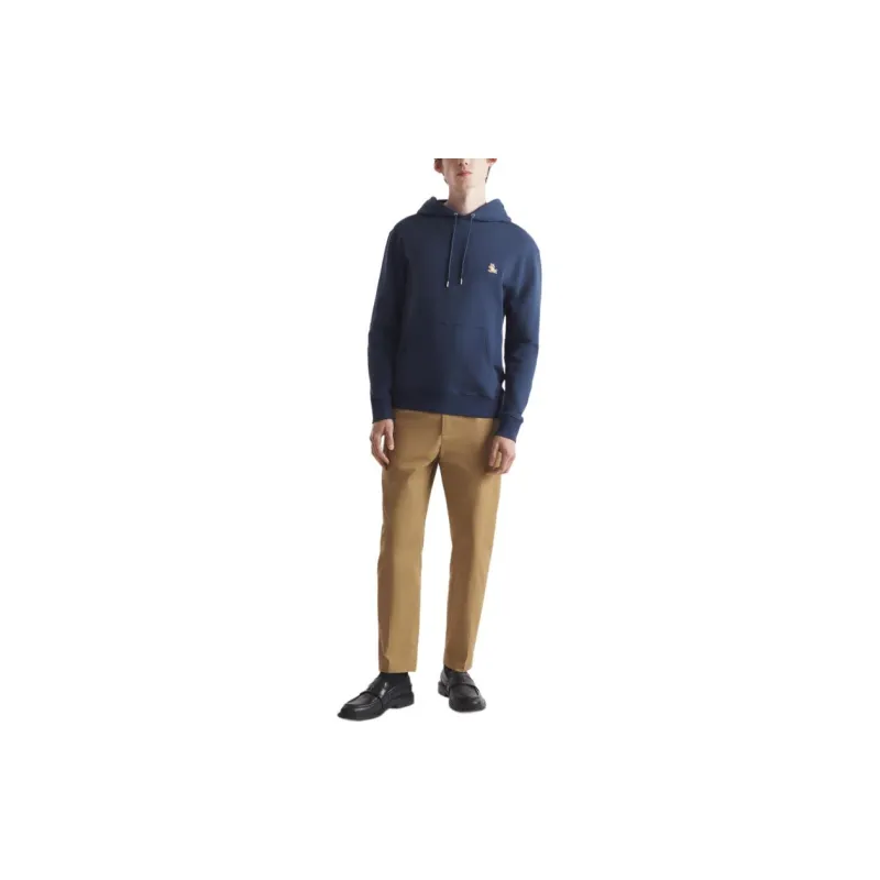 Maison Kitsune Bold Fox Head Patch Drawstring Hoodie-2