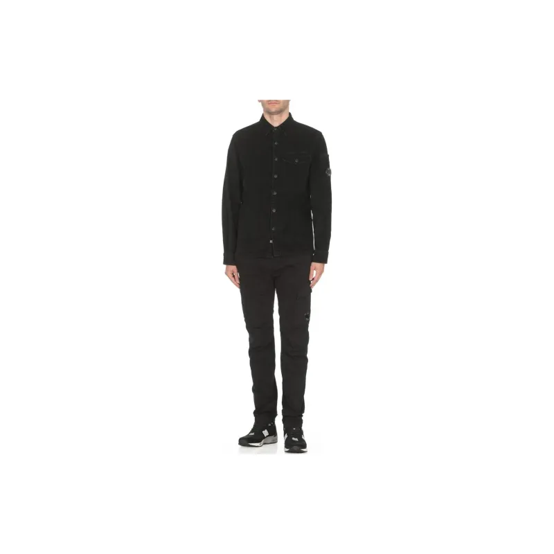 C.P.Company Lens Detailed Corduroy Shirt-2