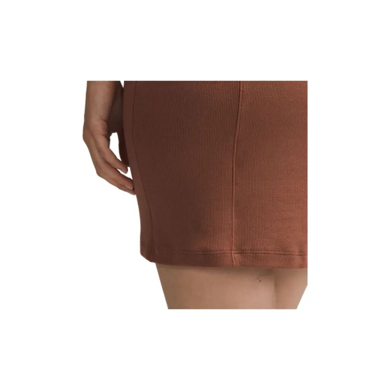 Lululemon Ribbed Cotton Modal SS24 Sleeveless Dress Women's Bronzed Brown-2