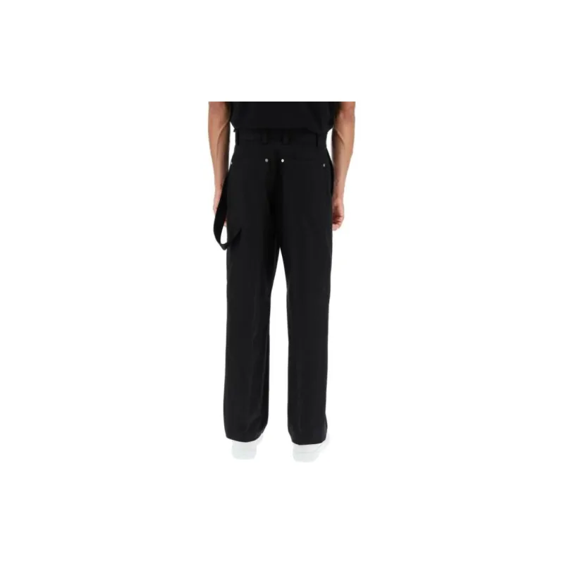 Burberry Mid rise Cotton Wide leg Trousers-2