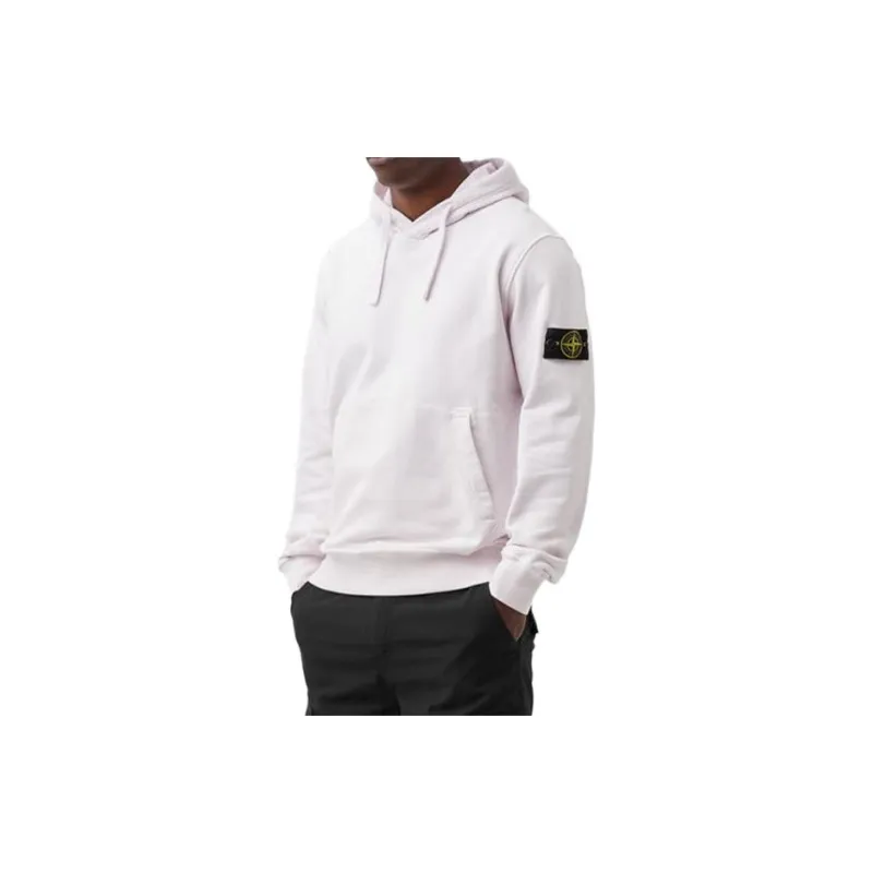 STONE ISLAND Garment Dyed Cotton Fleece Hoodie-5