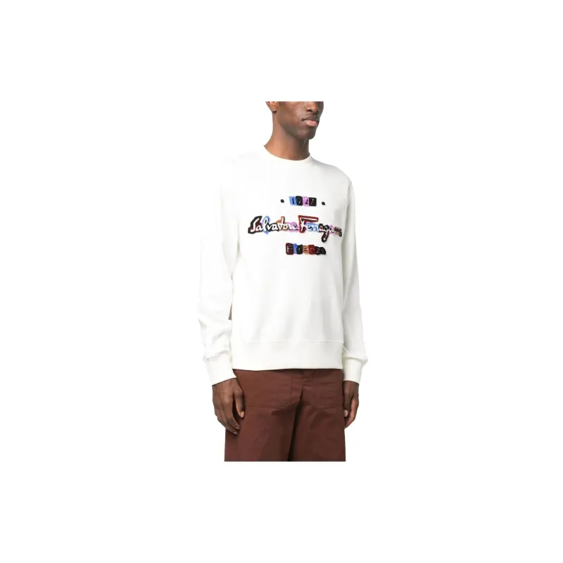 Ferragamo Sweatshirts Men White-1