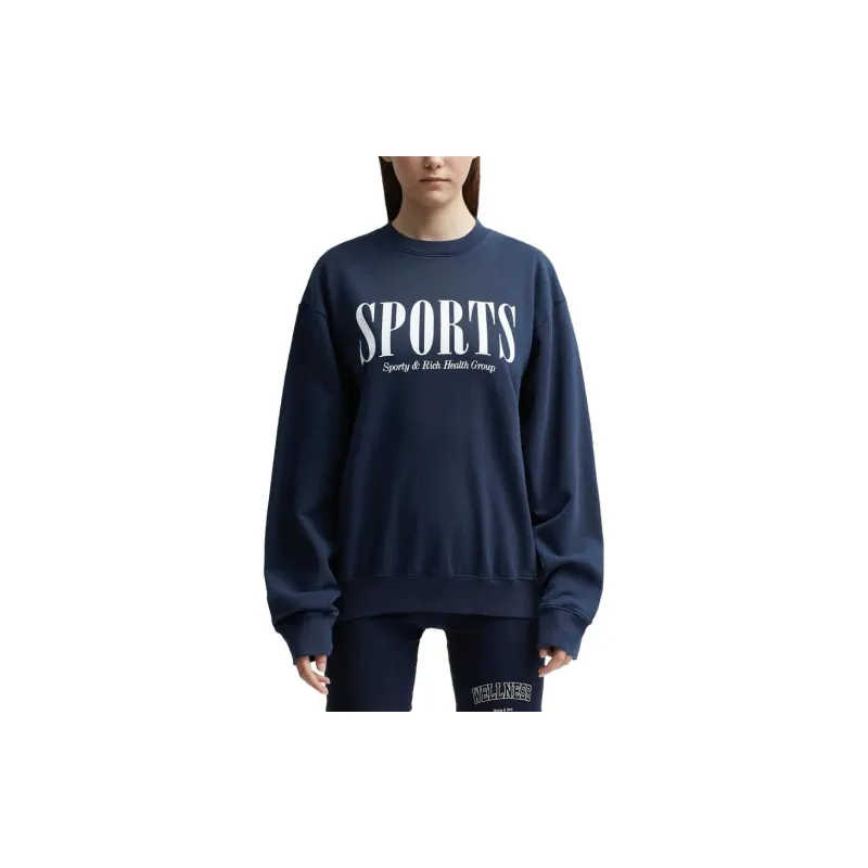 SPORTY & RICH Graphic-print Cotton Sweatshirt-6