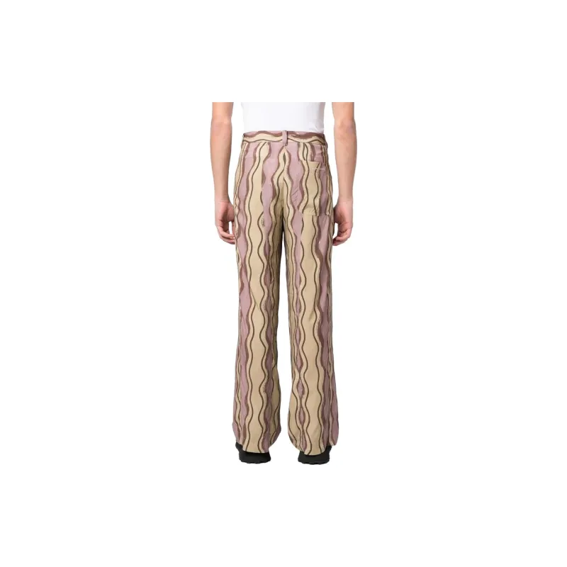 Jacquemus Striped Wide leg Trousers-3