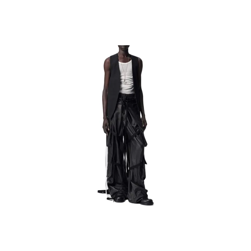 Ann Demeulemeester Ludwig Fluid Waistcoat Vest Men's Black-3