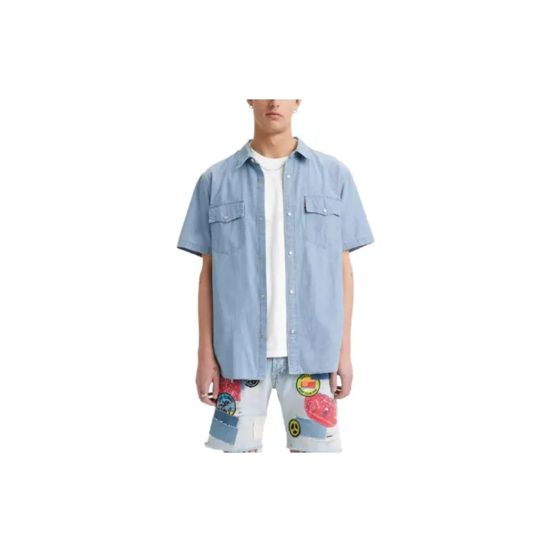Levis Shirts Men Light Blue-2