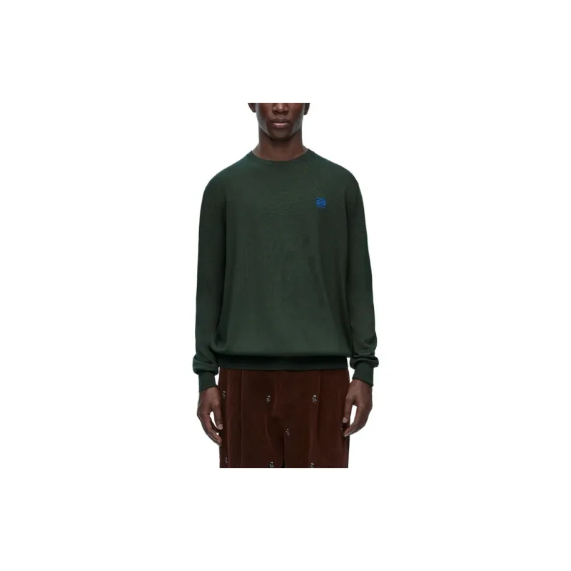 LOEWE SS24 Sweater Men's Dark Khaki Green-2