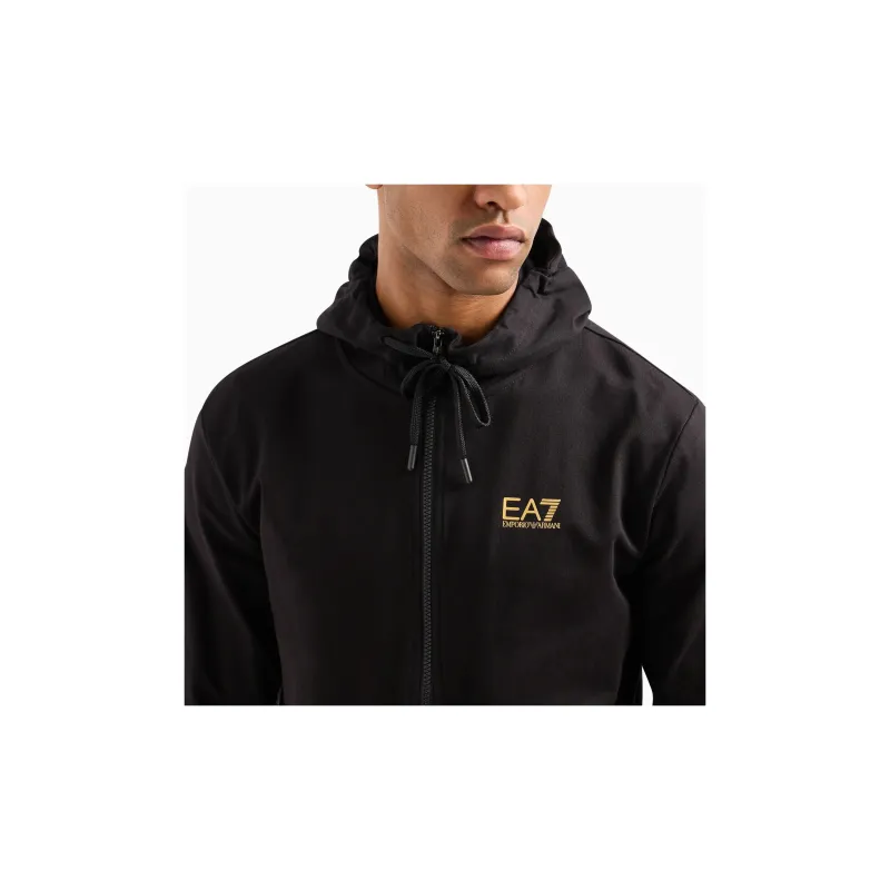 EMPORIO ARMANI Logo print Zip up Hoodie-3