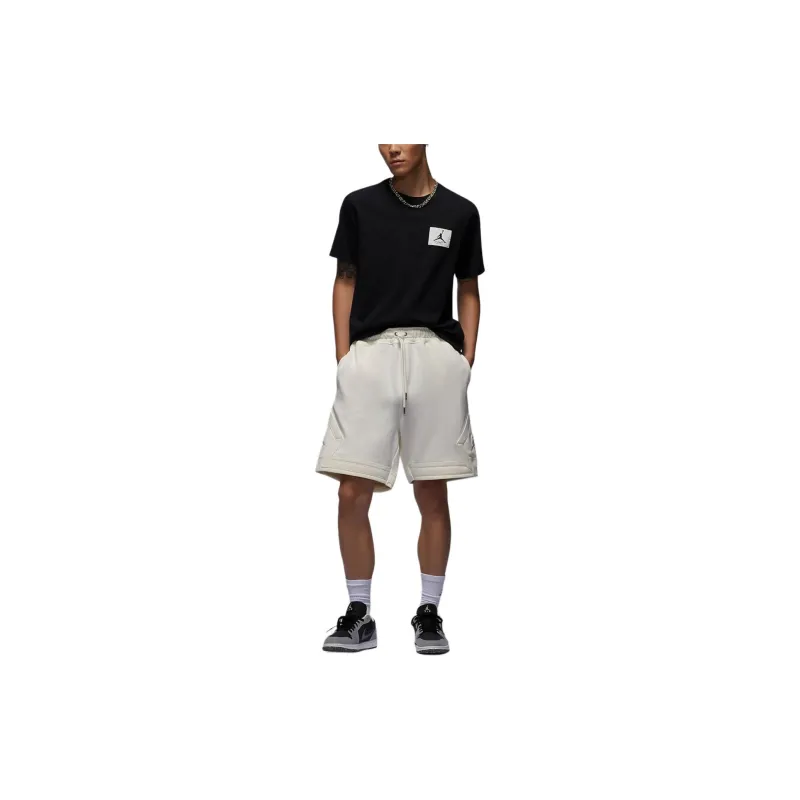Jordan Flight Diamond Casual Shorts Men's Sail White-3