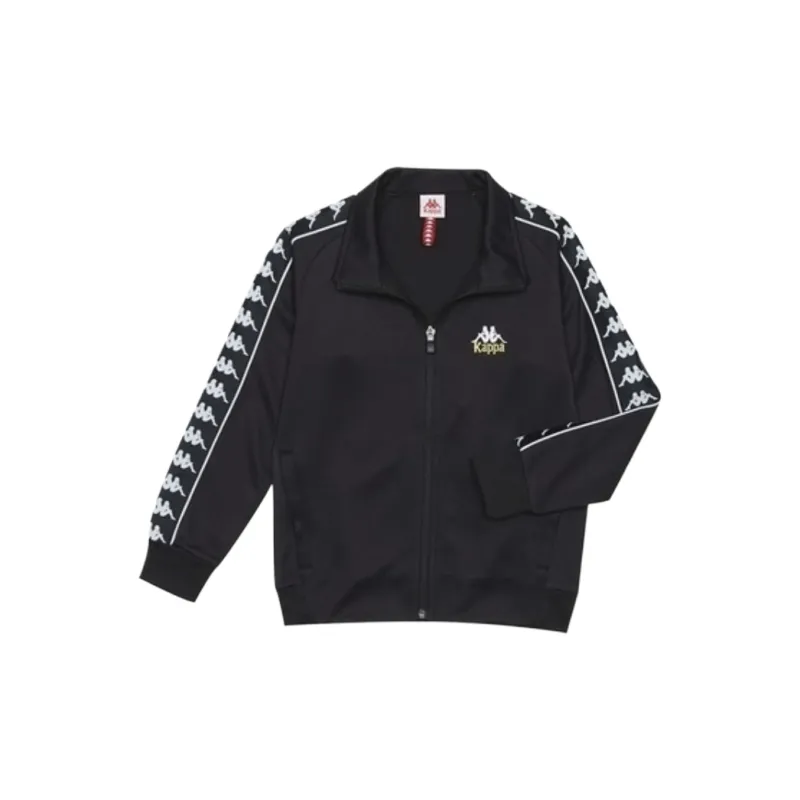 Kappa Jacket Men's Black White Gold-1