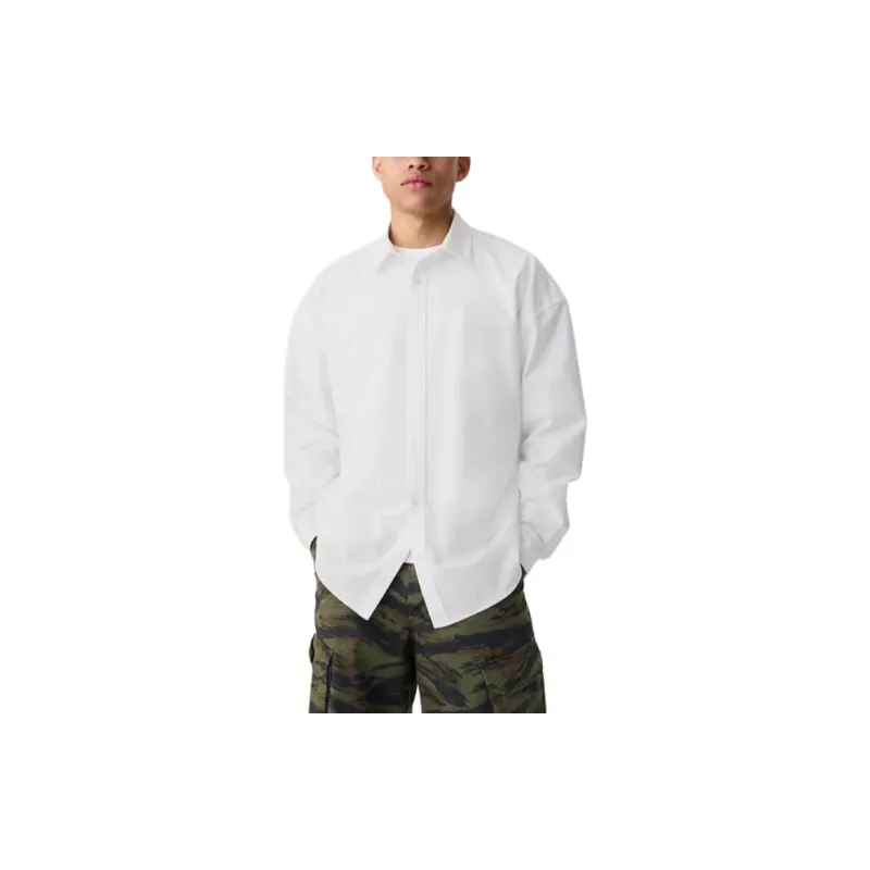 GAP x PALACE SS24 OXFORD DROP SHOULDER Shirt Unisex White-2