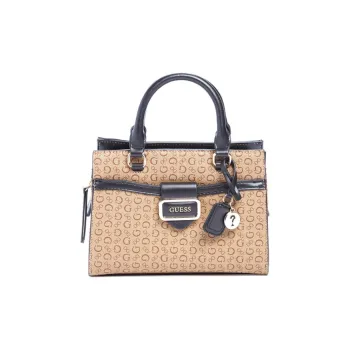 GUESS Artificial Leather Tote Bag Shopping Bag Shoulder Bag Crossbody Bag Handbag Medium Size Women's Coffee
