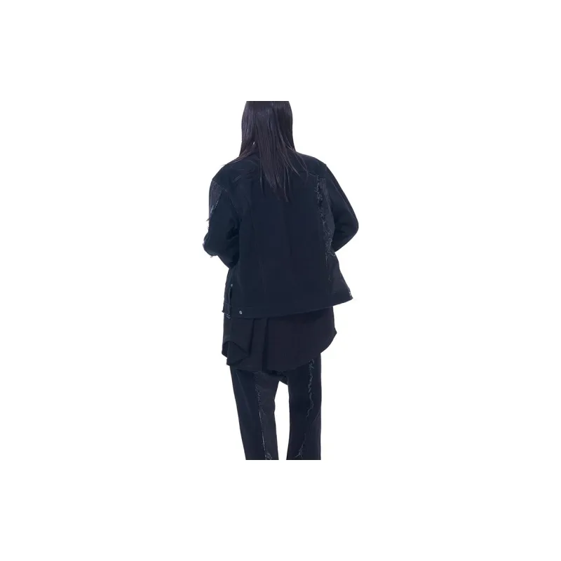 Yohji Yamamoto S'YTE SS24 Denim Jacket Unisex Black-3