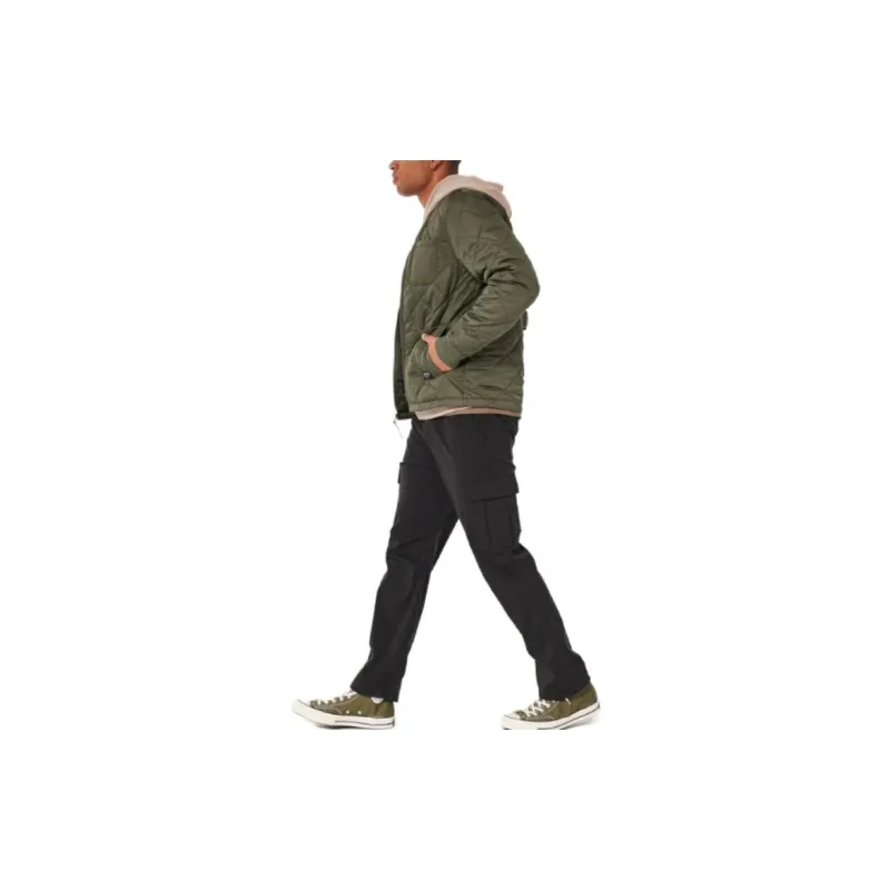 Hollister Jackets Men Olive Green-2