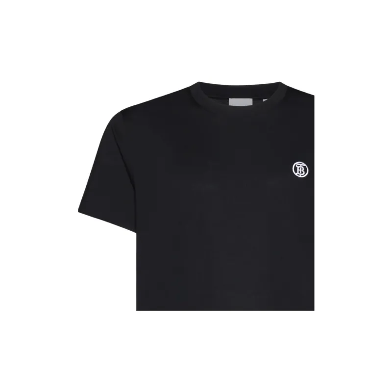 Burberry Logo Embroidered Crewneck T Shirt-7