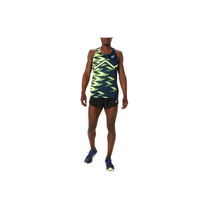 Asics TRACKELITE Tank Tops Men Blue-3