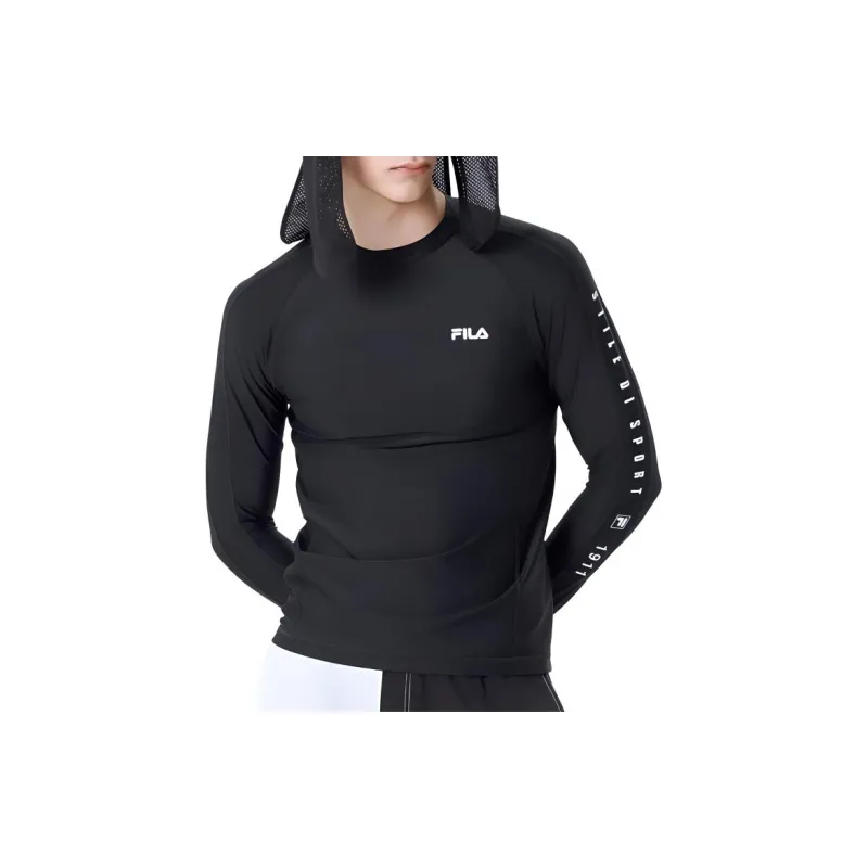 FILA T Shirts Men Black-5